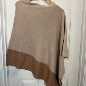 J. Crew Beige and Brown Women's Poncho